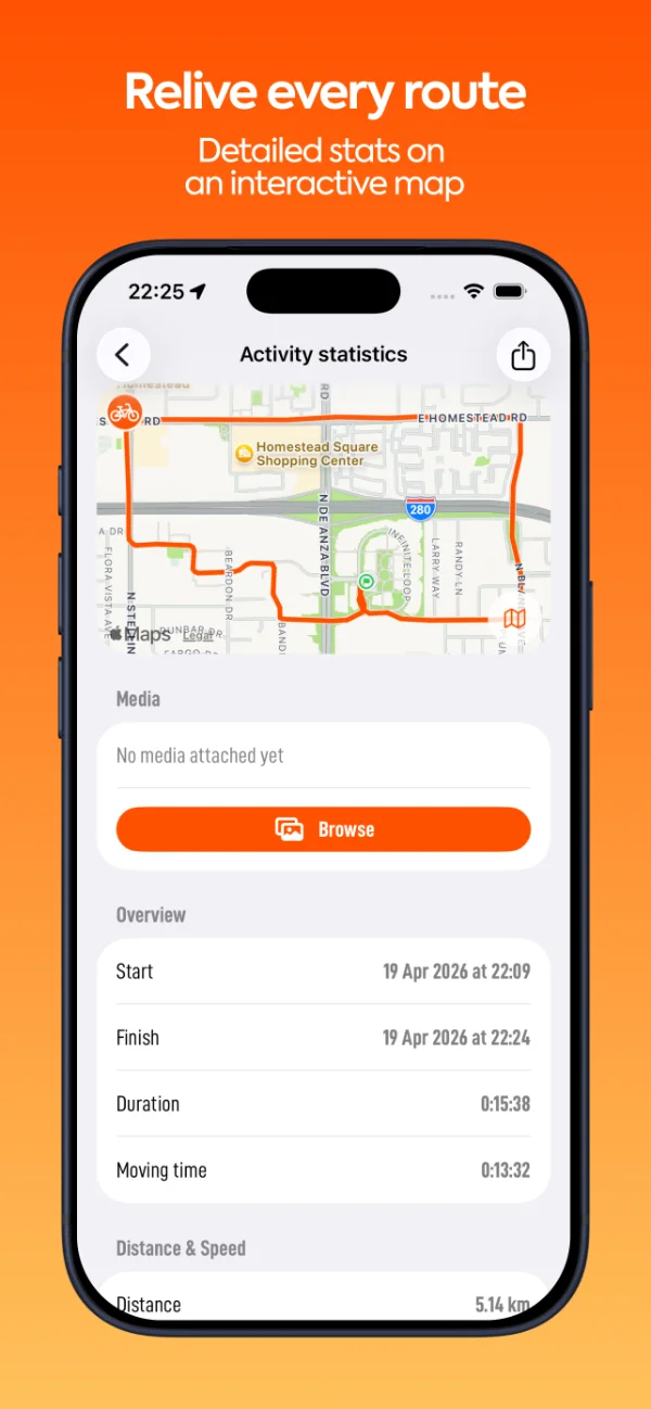 Trekka for iOS – route details